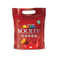 Society Masala Flavor Tea 1 Kg, 35.2 Ounce - Masala Chai Enriched With Cardamom Ginger Cloves Black Pepper & Lemongrass | Refreshing Classic Masala Tea - No Preservatives, 100% Assam Tea