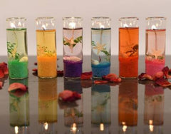 PENCIL GEL JAR CANDLE SET OF 1 ASSORTED COLOUR | FOR FESTIVE & EVENTS CELEBRATE