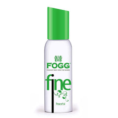 Fogg Fine Peaceful No Gas Deodorant For Women | Long-lasting Perfume Body Spray 120 Ml 4 Fl.oz.