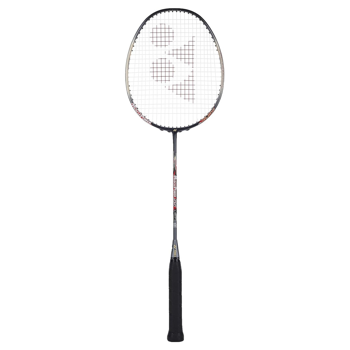 Yonex New MUSCLE POWER Series MP 55 LIGHT Badminton Racquet, Material - Graphite, G4, 30 Lbs Tension, Colour - Black