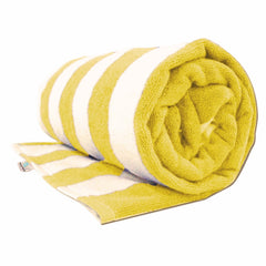 Towel Wala Striped Soft Turkish Cotton Large Bath Towel 450 Gsm | For Men & Women, Hotel Pool Towel (Pack Of 4)