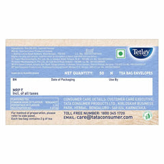 Tetley Earl Grey Flavoured Black Tea - Pack Of 2 X 50 Tea Bags | Biodegradable, Environment Friendly Tea Bags - Plastic Free, Caffeine Free