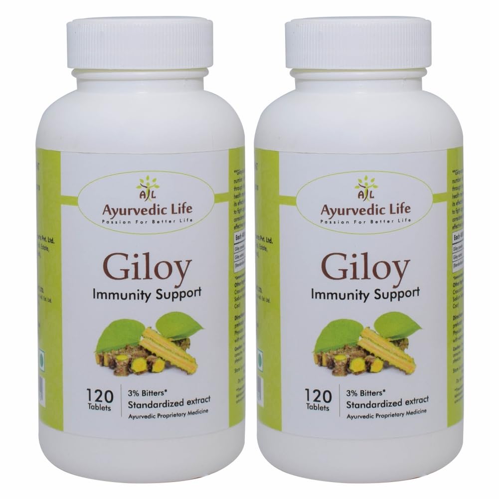 Ayurvedic Life Giloy, Helps Support Improve Immunity, Support General Debility | 120 Tablets 150gm 0.3lbs