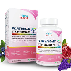 Alpha Mortal Platinum Daily Multivitamin Tablets | Enhances Stamina, Energy, Joint Health, Recovery & Endurance | 30 Tablets , 50gm 0.1lbs