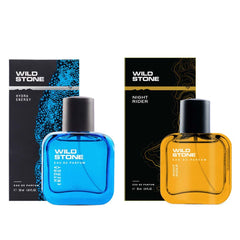 Wild Stone Hydra Energy & Night Rider Men Eau De Perfume 60ml 2.0 Fl.oz. | Best For Long Night Parties