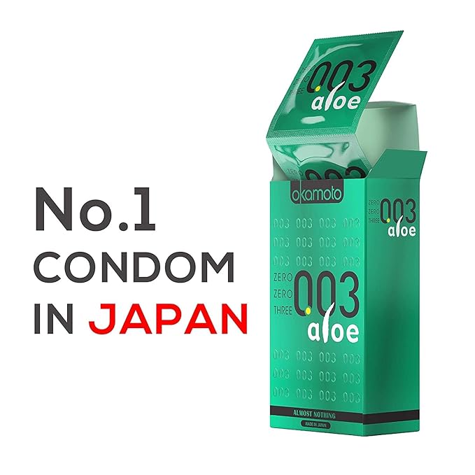 Okamoto 003 Japan’s Best Aloe Condoms | Only Natural Water Based Lube Condom In India |pack Of 2