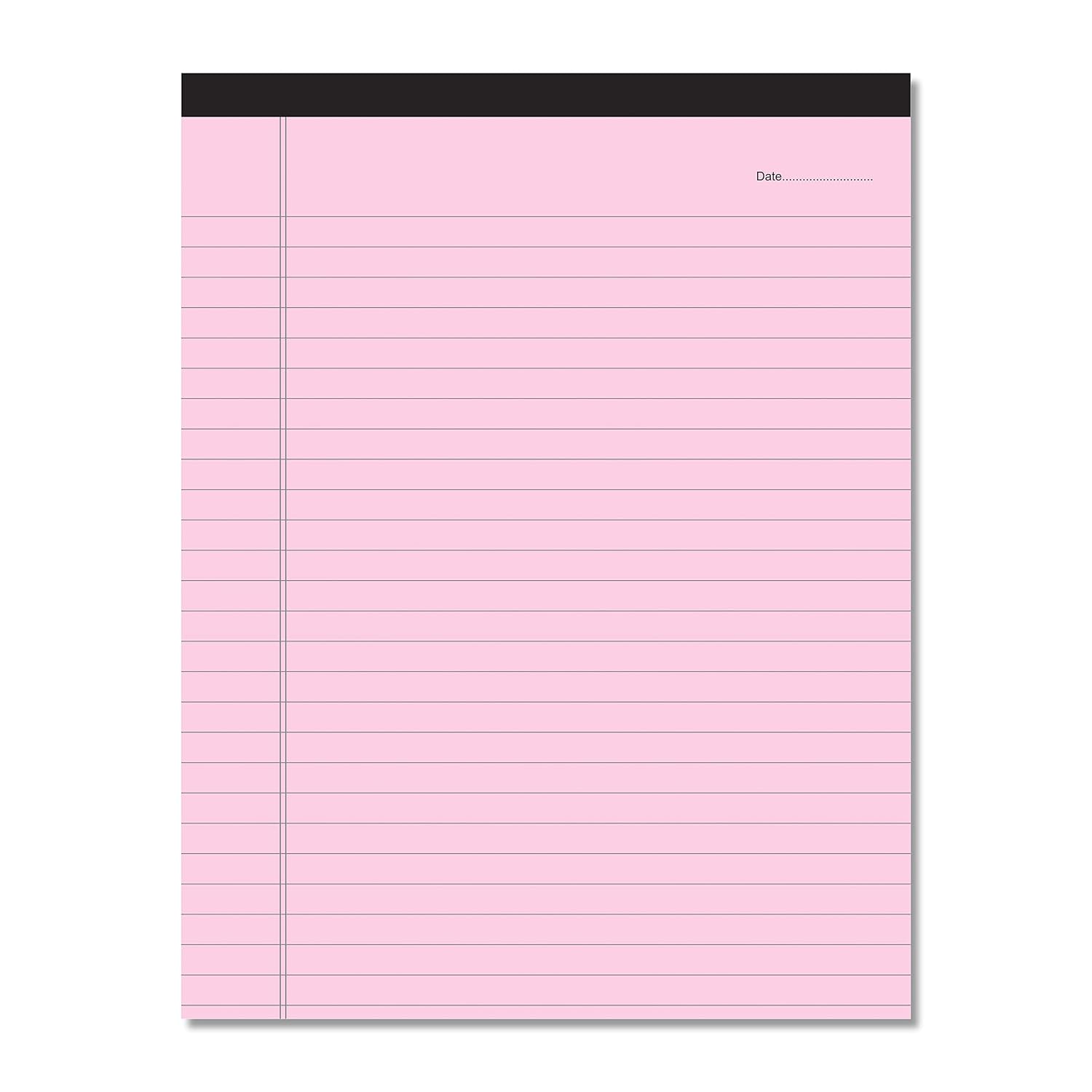 Office Notepads, A4 Size 275 X 205 Mm Legal/Wide Ruled, Colours Writing Office & Memo Pads, 4Pcs