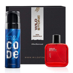 Wild Stone Ultra Sensual Perfume 100ml 3.4 Fl.oz. & Code Titanium Body Perfume 120ml 4.0 Fl.oz.| Perfect Gift For Men