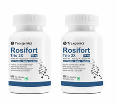 Trexgenics Rosiforte Trio Rosehip, Boswellia, Devil's Claw 700mg Joint Pain & Inflammation Support Vegan & Non - Gmo | 60 Veg Capsules 100gm 0.2lbs Each Pack Of 2