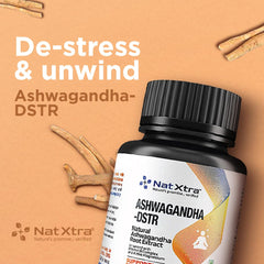 Natxtra Energy - Boosting Supplement Improves Strength & Stamina, Helps Enhance Endurance, Manages Stress, Made With Ashwagandha Root Extract | 60 Capsules 100gm 0.2lbs