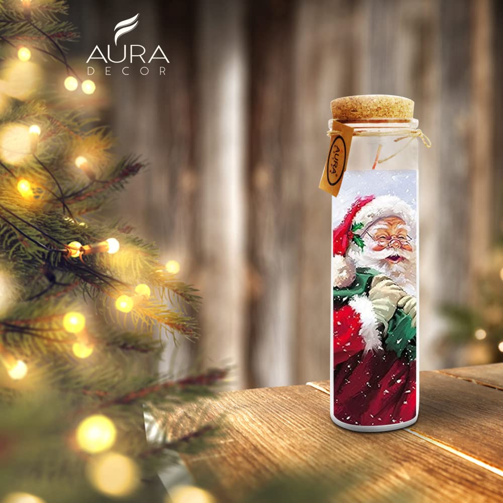 SANTA WITH BAG CHRISTMAS CHURCH JAR CANDLE | PERFECT FOR CHRISTMAS DAY SPECIAL