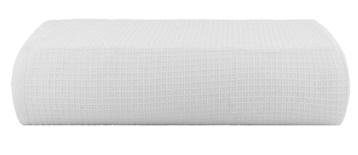 Casa Copenhagen Egyptian Cotton Waffle Large Bath Towel 500 Gsm (White)