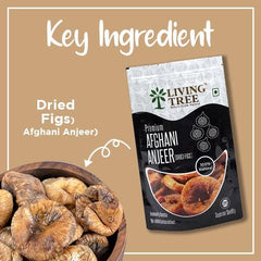 100% Natural Premium Afghani Anjeer (Dried Figs) By Living Tree 200gm, | Weight Loss Healthy Bones Improves | Immunity Boost | 7.0 Ounce | Pack Of 2