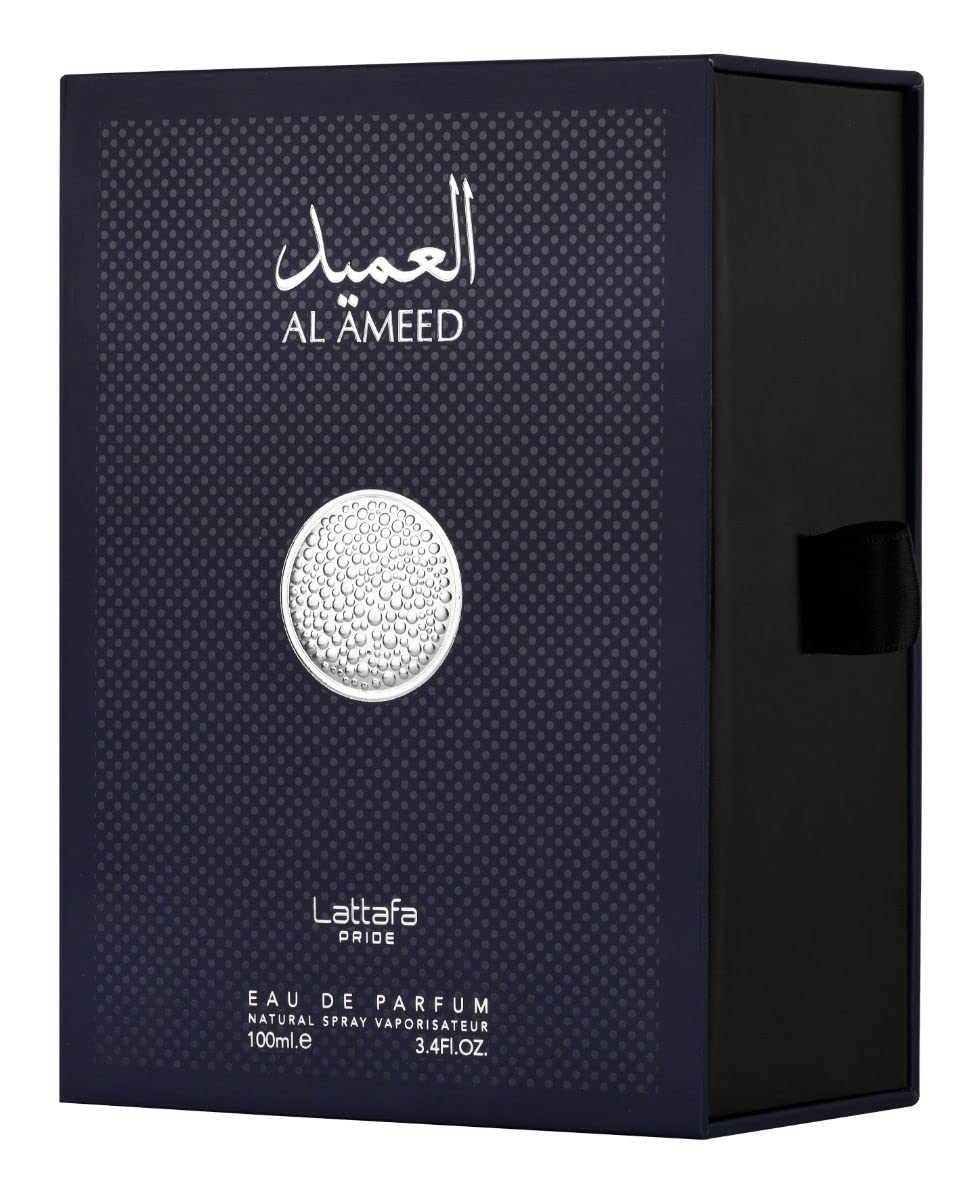 Lattafa Pride Al Ameed Silver Eau De Parfum 100ml 3.4 Fl.oz. Unisex Fragrance | Long Lasting