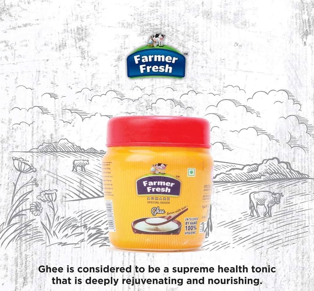 Pure Agmark Cow Ghee By Farmer Fresh | Highly Nutritious & Healthy Cow Desi Ghee Good For Heart Health | (5 Litr) 169.0 Ounce | Jar Pack