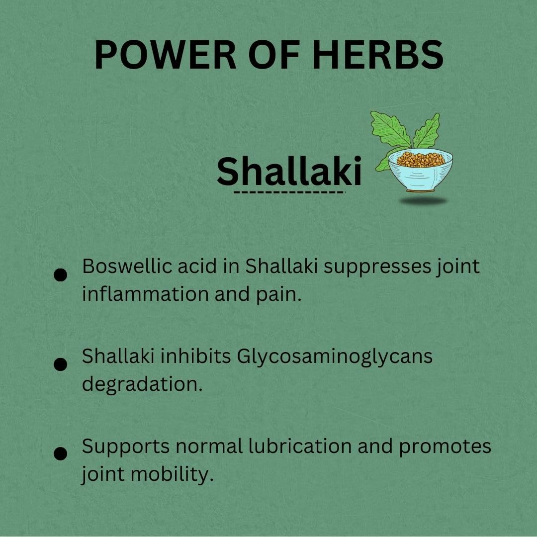Morning Comes Shallaki 500mg Pure Boswellia Serrata Extract For Joint Health, Arthritis & Flexibility Support, Herbal Anti-Inflammatory For Potential Relief | 90 Tablets 150gm 0.3lbs Each Pack Of 2