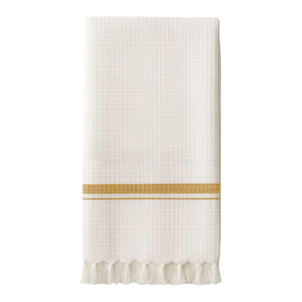Pixel Home Decor Bath Towel 250 Gsm | Easy For Travel Micro Waffle Cotton Bath Towel (Yellow)