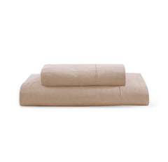 Breathable Cotton Flat Bedsheets With Pillow Cover - 60 X 90 Inches, Taupe | Looking For Everyday Bedding | Softness Every Night | 144 Thread Count