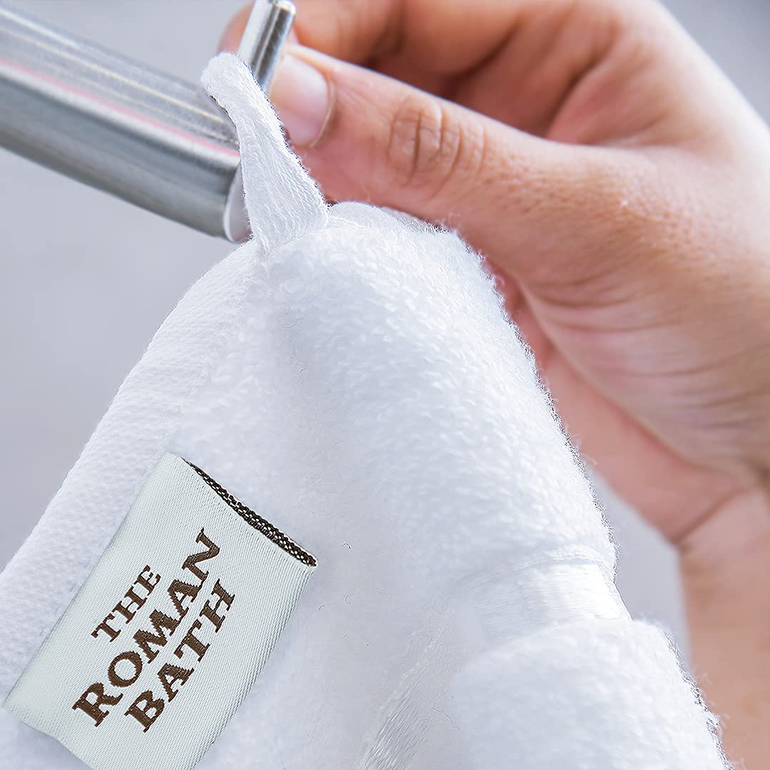Spread Spain 100% Cotton Hand Towel 600 Gsm | Soft, Fluffy, Super Absorbent & Quick Dry Towels For Pool, Spa & Gym (White)