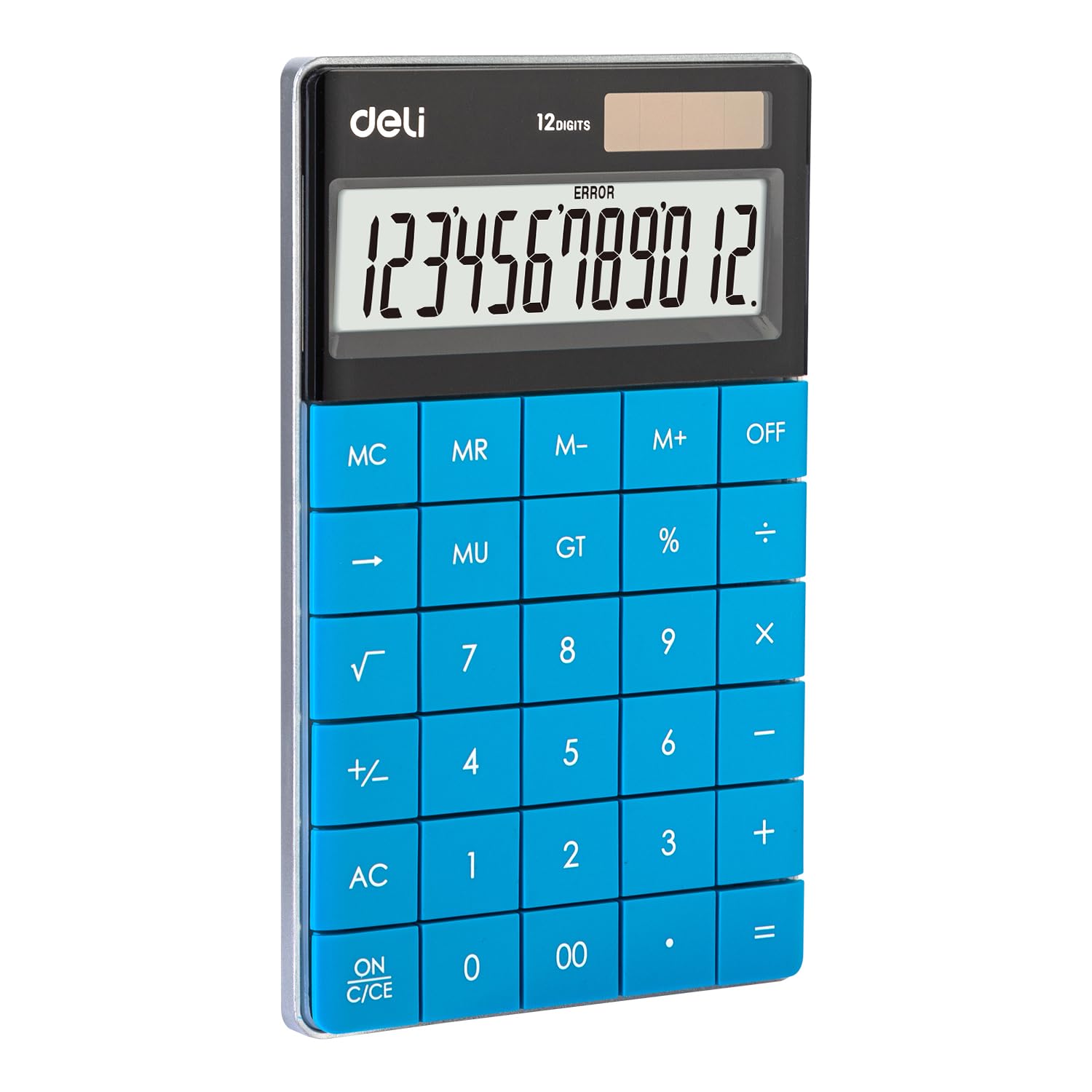 Deli 1589 Modern Calculator- Blue | Perfect For Quick Calculations, Complex Equations, Or Managing Finances