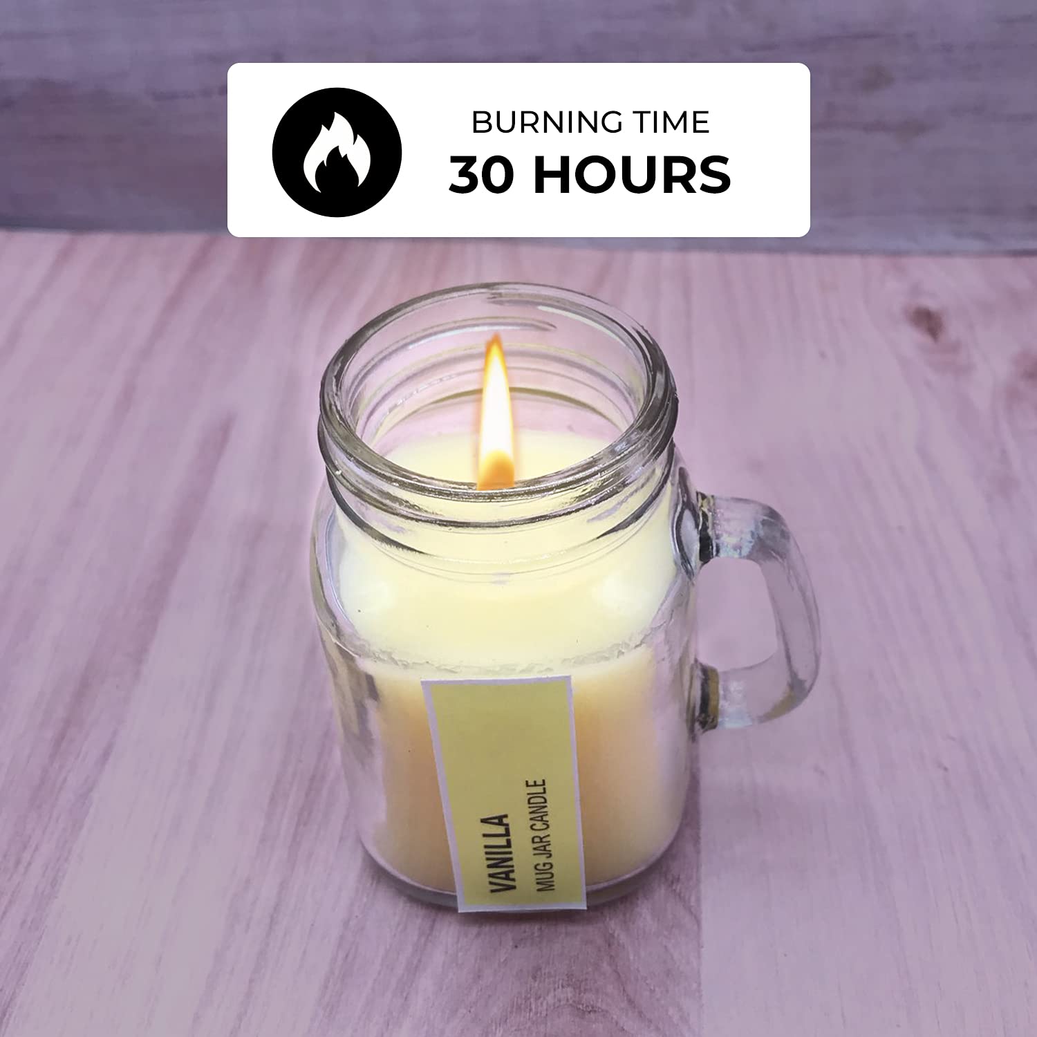 VANILLA FRAGRANCE MUG JAR CANDLE | BEST GIFT AROMA CANDLE | BURNING TIME 30 HOUR