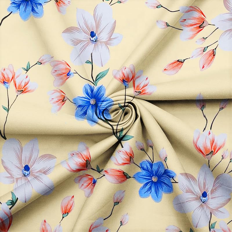 Single Bed Sheet With 1 Pillow Covers For Single - 60 X 90 Inches, Cream | Super Soft Premium Brushed Glace Cotton Bedsheet