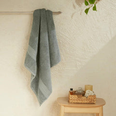Livspace Bath Towel 475 Gsm | Bath Towels Large Size 100% Cotton, Solid Dyed, Super Soft, Absorbent (Paleto Collection - Graphite)