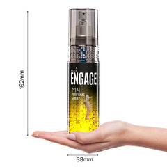 Engage M4 Perfume Spray | Spicy & Lavender Long Lasting Fragrance | Skin Friendly Perfume For Men 120ml 4 Fl.oz.