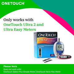 OneTouch Ultra Test Strips - Pack Of 10 Strips | Blood Sugar Test Machine Testing Strips - Global Iconic Brand | For Use With OneTouch Ultra 2 Glucometer & OneTouch Ultra Easy Glucometer