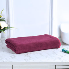 Black Gold The Finer Touch Premium Microfiber Bath Towels 400 Gsm | Lightweight Ultra-Soft Fade Resistant (Purple)