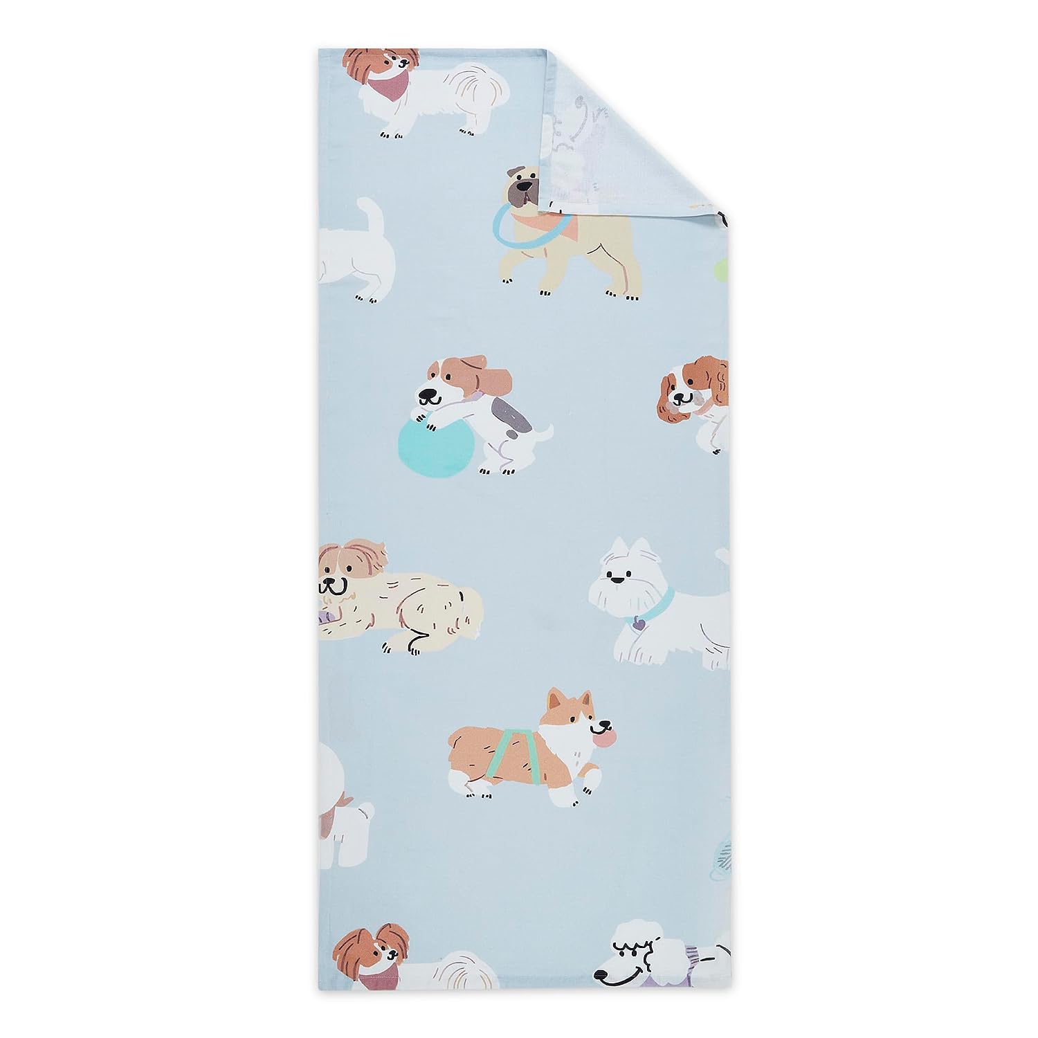 Haus & Kinder Babies Bath Towel 300 Gsm | Baby Bath Towel Cotton Baby Bath Towel Soft Towels Pawsome (Blue)