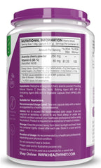 Healthyhey Nutrition 100% Natural Vitamin C From Cherry | 60 Veg. Capsules , 100gm 0.2lbs