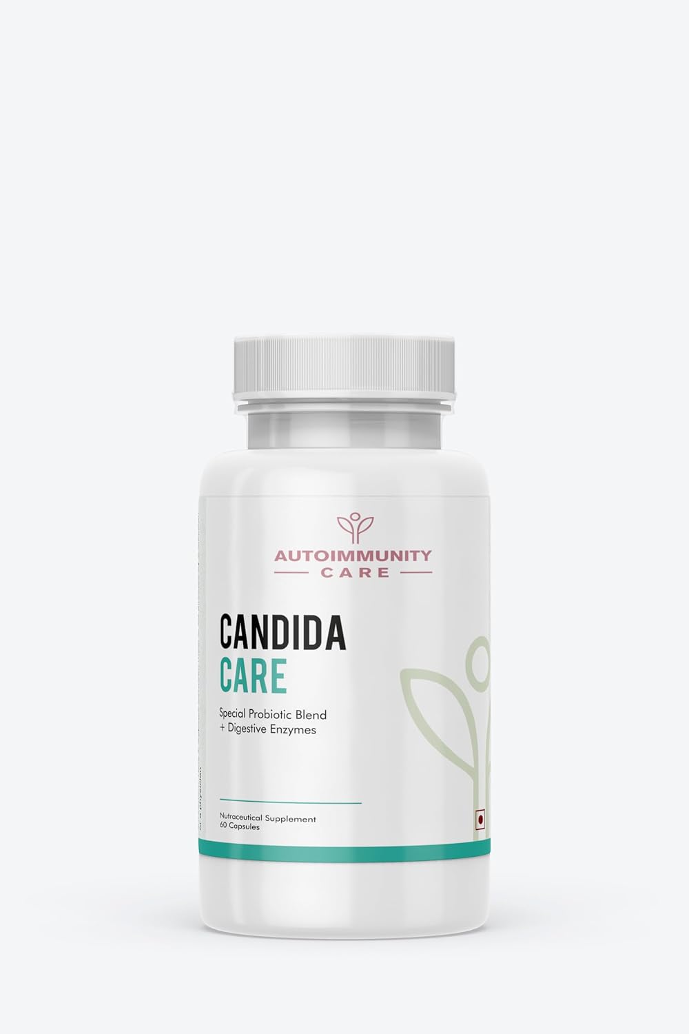 Autoimmunity Care Candida Care Special Probiotic Blend + Digestive Enzymes | Fights Infections, Leaky Gut And Candida Defense | 60 Capsules, 100gm 0.2lbs