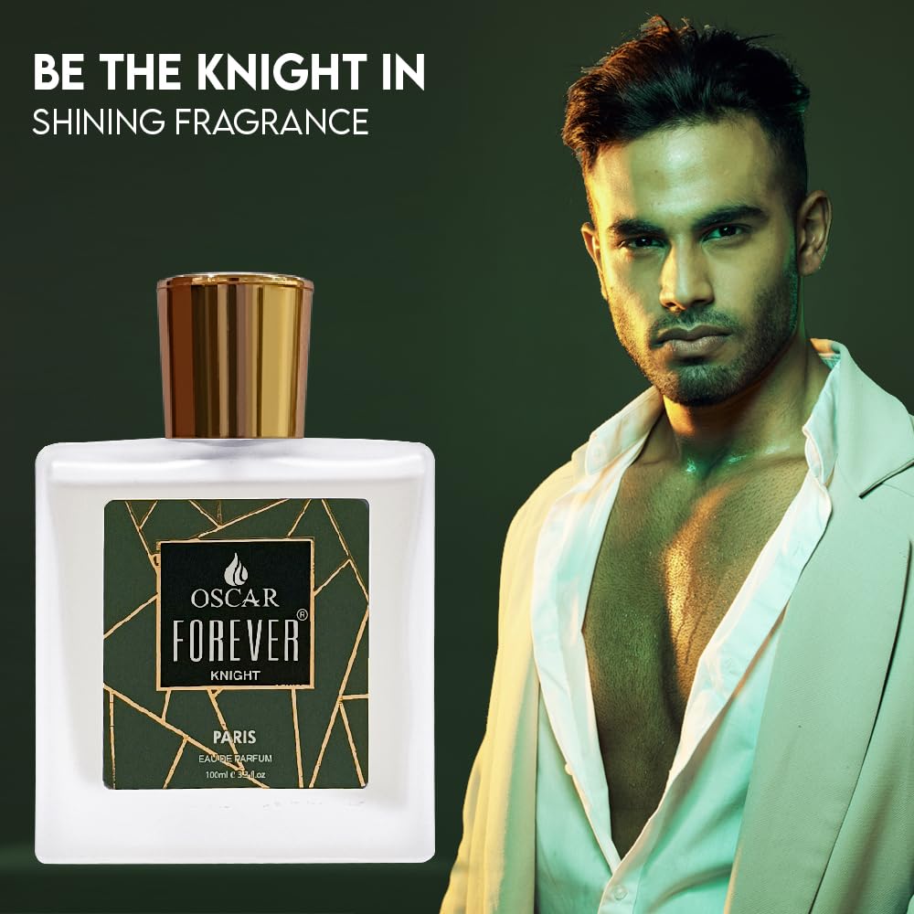 Oscar Forever Knight 100 Ml | Long Lasting Perfume For Men | Fresh Fragrance | Notes Of Amber, White Musk | Everyday Perfume For Men | Eau De Parfum (EDP) | Men's Perfume | Best For Gift 3.4 fl.oz.