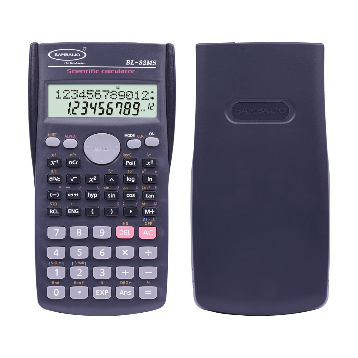 Bambalio Bl82ms 240 Functions & 2 Line Display Scientific Calculator, 3 Years Warranty. | 12-digits Large Display Can Display Equations , Support A Longer Working Time Of The Calculator