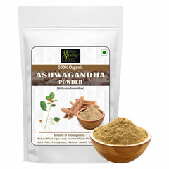 Online Quality Store Organic Ashwagandha Powder For Stress Relief, Anxiety Support, Immune System Booster, Carefully Sourced And Crafted To Provide You With A Premium Quality | 100gm 0.2lbs