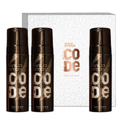 Wild Stone Code Chrome Body Perfume 360ml 12.1 Fl.oz. Pack Of 3 | Perfect Gift For Boyfriend | Long Lasting