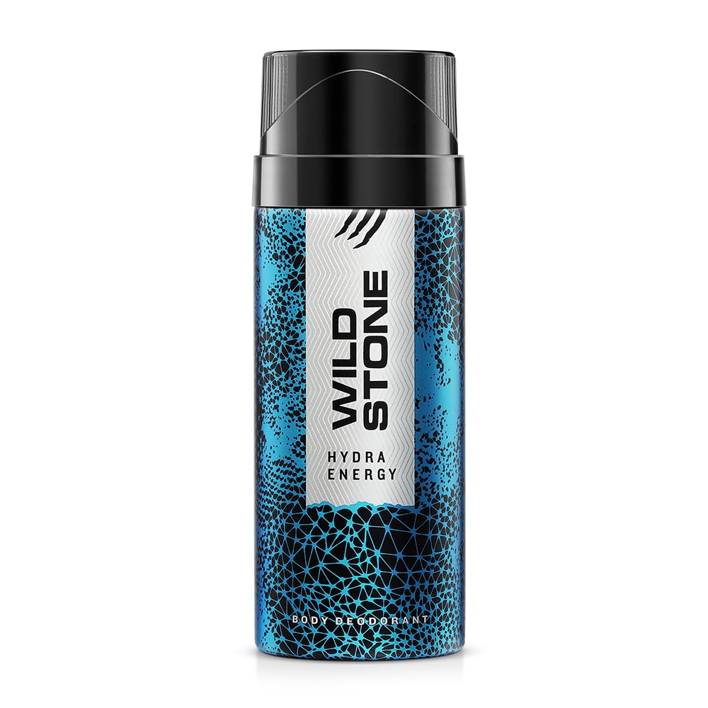 Wild Stone Hydra Energy Deodorant Body Spray For Men 150ml 5.0 Fl.oz. | Perfect For Dailywear Fragrance