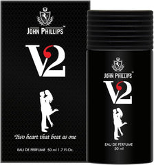 John Phillips Black Cherry 100ml 3.4 Fl.oz. & V2 Eau De Parfum 50ml 1.6 Fl.oz. Combo Of 2 For Unisex