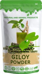 Natural And Herbal Products Guduchi Churna, Giloy Powder Organic, Hair Growth, Drinking, Juice, Edible, Skin, Face, Churna, Pure, Immunity, Tinospora Cordifolia, Gulvel, Amrita | 100gm 0.2lbs