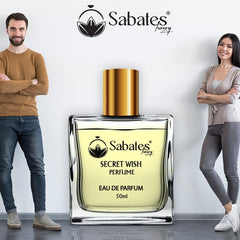 Sabates Secret Wish Eau De Parfum 50ml 1.6 Fl.oz. | Long Lasting Unique Fragrance For Men & Women