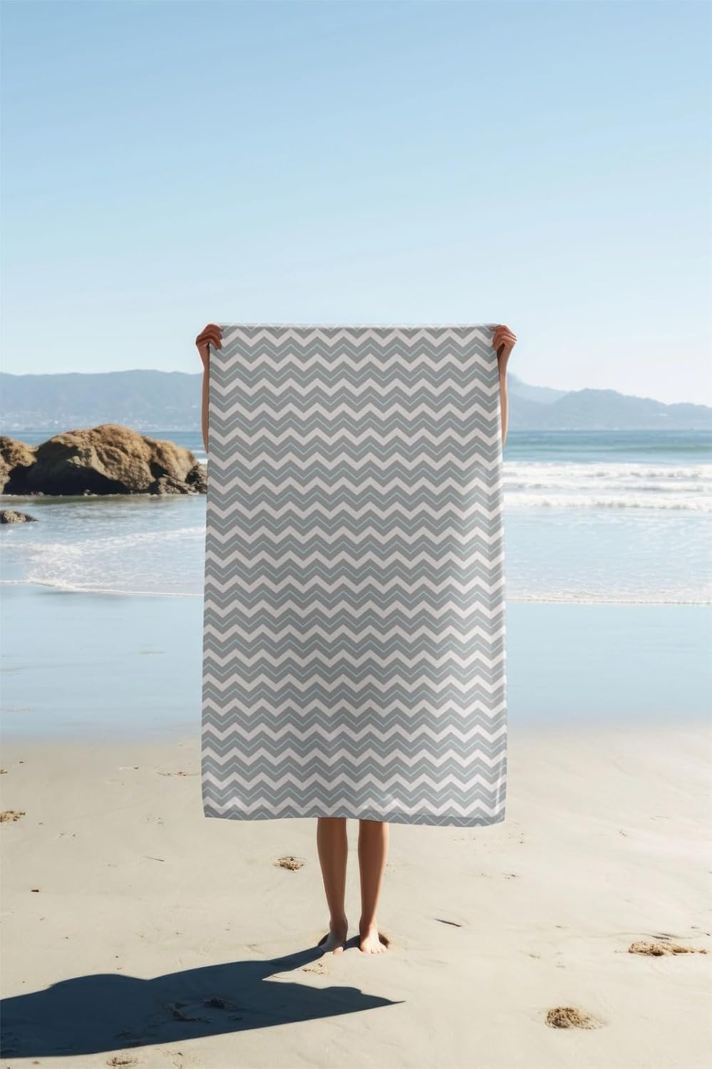 Madake Bamboo Ultra Soft Printed Thin Towel 454 Gsm | Quick Dry, Super Absorbent | Extra Large Bath Towel For Men & Women (Graphite Vibes)