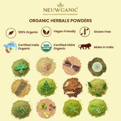 Neuwganic Organic Ashwagandha Powder (Root) India Organic & Usda Organic Certified, Ashwagandha Churna - Important For Vitality & Strength | 200gm 0.4lbs