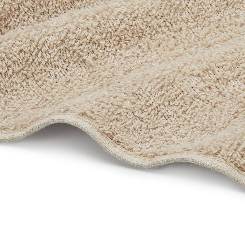 Welspun Alpha Cotton Large Bath Towel Soft & Absorbent 500 Gsm (Dobby - Almond)