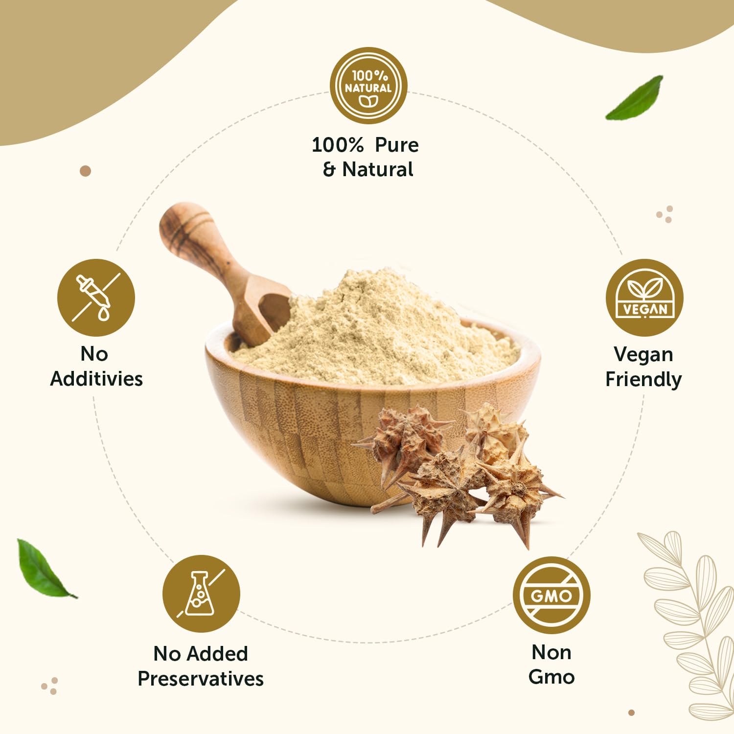 Neuherbs Gokshura Powder Natural Herb For Men & Women, To Promote Energy & Strength, No Added Preservative Or Additives | 100gm 0.2lbs