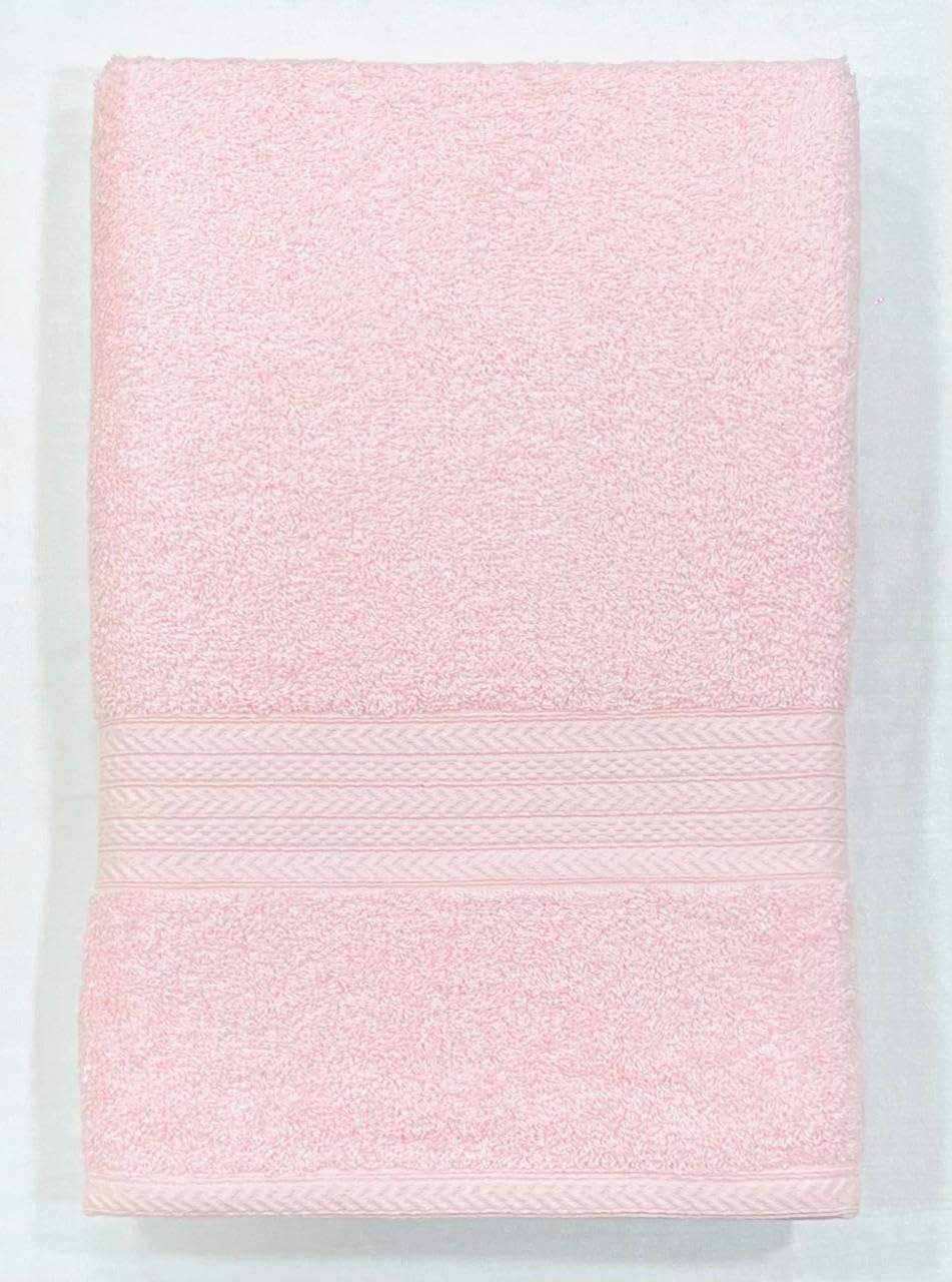 Bombay Dyeing Tulip Premium Cotton Large Size Bath Towel 500 Gsm (Peach)