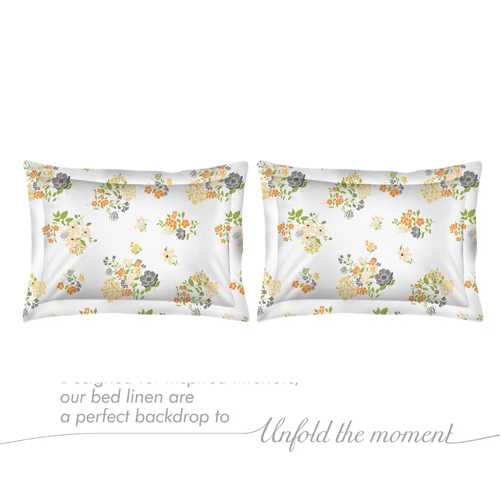 Cotton Bedsheet For King Size With Pillow Cover Set - 108x108 Inches, White | Breathable & Light Weight, All Season Comfort-Ideal For Daily Use & Gifting Bedsheet