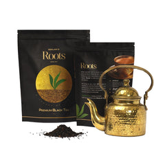 Goklani's Roots Premium Black Tea - Pack Of 2 X 500gm, 17.6 Ounce Each | Pure Handpicked CTC Leaves - Authentic Indian Smooth Flavor & Robust Taste | Medium Caffeine, Additives Free