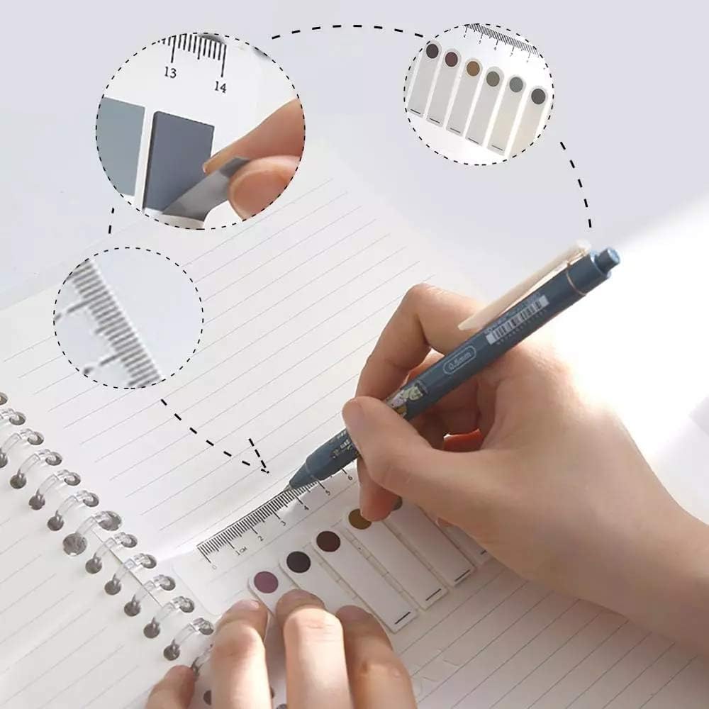 Sticky Note, Colored Writable & Repositionable Book Flags Tabs Strip Index Tabs - Round 1