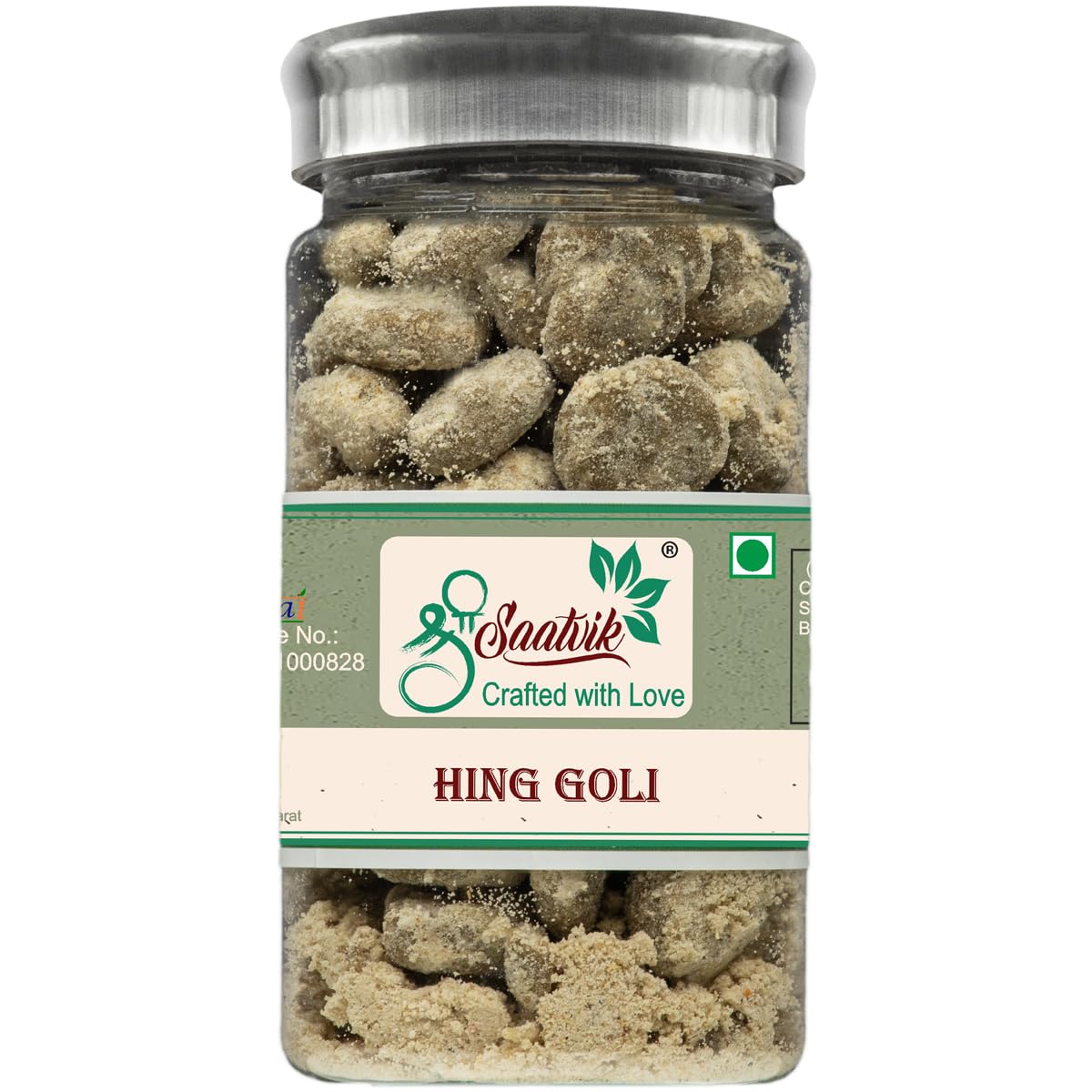 Shree Saatvik Hing Peda 160gm, | Digestive Pills Churan | Jar Pack